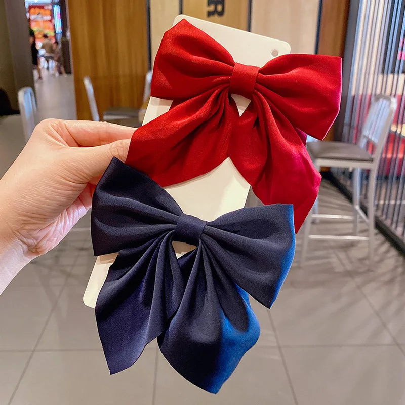 Satin Bowknot Hair Clips Set™