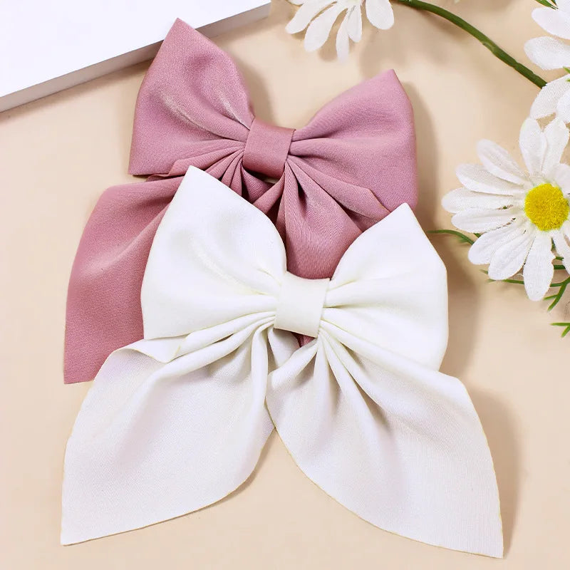 Satin Bowknot Hair Clips Set™