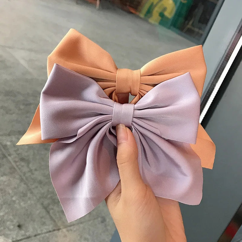 Satin Bowknot Hair Clips Set™