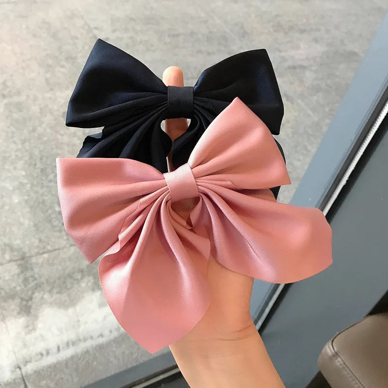 Satin Bowknot Hair Clips Set™
